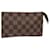 LOUIS VUITTON Pochette Marais Damier Ebene LV Auth 79059  ref.1440470