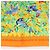 Foulard Hermès Carré 90 "Les merises" 100% Seta Arancione - vista 10