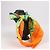 Foulard Hermès Carré 90 "Les merises" 100% Seta Arancione - vista 13