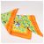 Foulard Hermès Carré 90 "Les merises" 100% Seta Arancione - vista 18
