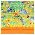 Foulard Hermès Carré 90 "Les merises" 100% Seta Arancione - vista 7