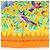 Foulard Hermès Carré 90 "Les merises" 100% Seta Arancione - vista 8