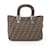 Fendi Zucca Tote Bag Canvas Tote Bag 26329 in Very Good Condition Brown Cloth  ref.1440723