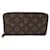 Cartera Zippy de Louis Vuitton en lona Long Wallet M60017 en muy buen estado Castaño Lienzo  ref.1440728