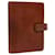 LOUIS VUITTON Nomad leather Agenda MM Day Planner Cover R20473 LV Auth bs15417 Beige  ref.1441468