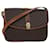 Céline CELINE Macadam Canvas Schultertasche aus PVC-Leder Braun Auth 78223  ref.1441517