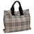 BURBERRY Nova Check Blue Label Hand Bag Nylon Beige Auth bs15309  ref.1441518