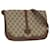 GUCCI GG Supreme Web Sherry Line Schultertasche PVC Beige 001 066 0551 Auth 79640  ref.1441575