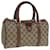 Borsa Boston in PVC pelle beige della linea Sherry GG Supreme Web di GUCCI Auth 78100  ref.1441580