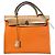 Hermès Herbag 31 PM Arancione in Tela e Pelle