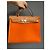 Hermès Herbag 31 PM Arancione in Tela e Pelle - vista 16