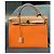 Hermès Herbag 31 PM Arancione in Tela e Pelle - vista 3