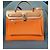 Hermès Herbag 31 PM Arancione in Tela e Pelle - vista 4