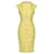 Chanel Vestidos Amarillo Algodón Viscosa Lino Elastano Tweed Poliamida Acrílico  ref.1441999