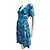 Diane Von Furstenberg Vestido envolvente de seda DvF "Silese Tile" Azul Multicolor