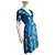 Diane Von Furstenberg Vestido envolvente de seda DvF "Silese Tile" Azul Multicolor - vista 2