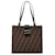 Tote en toile Zucca marron Fendi Cuir Veau façon poulain Tissu Marron foncé  ref.1442828