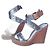 Wedges en cuir marron STUART WEITZMAN