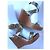 Wedges en cuir marron STUART WEITZMAN - vue 5