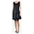 Christian Dior Black sleeveless gathered silk mini dress - size UK 12  ref.1442870