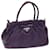 PRADA Hand Bag Leather Purple Auth 79217  ref.1442946