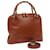 Sac à main en cuir GUCCI Bamboo 2 voies marron Auth 79328  ref.1442993