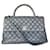 Chanel Borsa a flap grande Coco Handle Grigio