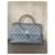 Chanel Borsa a flap grande Coco Handle Grigio - vista 3