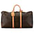 Brown Louis Vuitton Monogram Keepall 55 Travel Bag Leather  ref.1443206