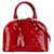 Sac à main Alma BB en vernis monogramme Louis Vuitton rouge Cuir  ref.1443213