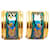 Blue Hermès Cloisonne Enamel Clip On Earrings Metal  ref.1443228