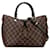 Brown Louis Vuitton Damier Ebene Siena PM Satchel Leather  ref.1443277