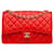 Sac à épaule Red Chanel Jumbo Classic en cuir d'agneau à double rabat Rouge  ref.1443322