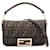 Braune Fendi Kleine Zucca Canvas Baguette Tasche Leinwand  ref.1443379