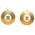 Gold Chanel Gold Plated CC Clip On Earrings Golden Gold-plated  ref.1443382