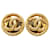 Gold Chanel Gold Plated CC Clip On Earrings Golden Gold-plated  ref.1443387