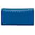 Blue Bottega Veneta Intrecciato Continental Flap Wallet Leather  ref.1443420