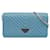 Blue Prada Mini Impunture Diagramme Wallet on Chain Crossbody Bag Leather  ref.1443422