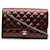 Brown Chanel Quilted Patent Clutch With Chain Shoulder Bag Leather  ref.1443423