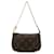 Bolso Mini Pochette Accessoires Monograma Louis Vuitton marrón Castaño Lienzo  ref.1443429