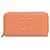 Orange Chanel CC Caviar Leather Zip Around Long Wallet  ref.1443443