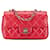 Rosa Chanel Mini Rechteckige Klassische Lack Einzelflap Umhängetasche Pink Leder  ref.1443453