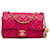 Pink Chanel Mini Rectangular Lambskin Pearl Crush Flap Crossbody Bag Leather  ref.1443454