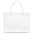 Tote Book Cannage Moyen Blanc Dior Toile  ref.1443495