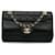 Black Chanel Quilted Lambskin Shoulder Bag Leather  ref.1443507