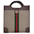 Tote vertical Gucci GG Supreme Ophidia marrón Castaño Cuero  ref.1443514