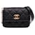 Black Chanel CC Lambskin About Pearls Card Holder On Chain Crossbody Bag Leather  ref.1443574