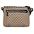 Braune Gucci GG Canvas Umhängetasche Leder  ref.1443627