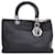 Black Dior Medium Diorissimo Satchel Leather  ref.1443662