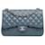 Blue Chanel Jumbo Classic Lambskin Double Flap Shoulder Bag Leather  ref.1443711